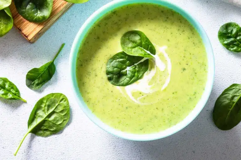 Soupe de courgette epinard ricotta 1